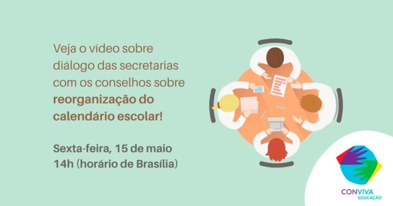 Conviva realiza videoconferência para tratar do diálogo das secretarias com os Conselhos sobre reorganização do calendário escolar