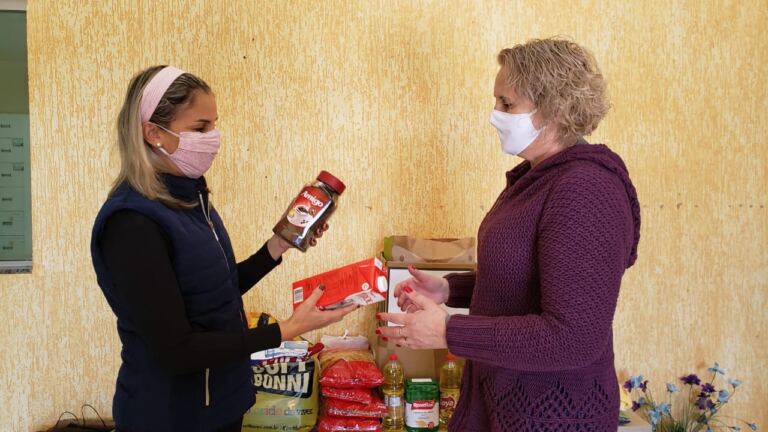 Aula remota promove arrecadação de alimentos em escola pública de Piratuba