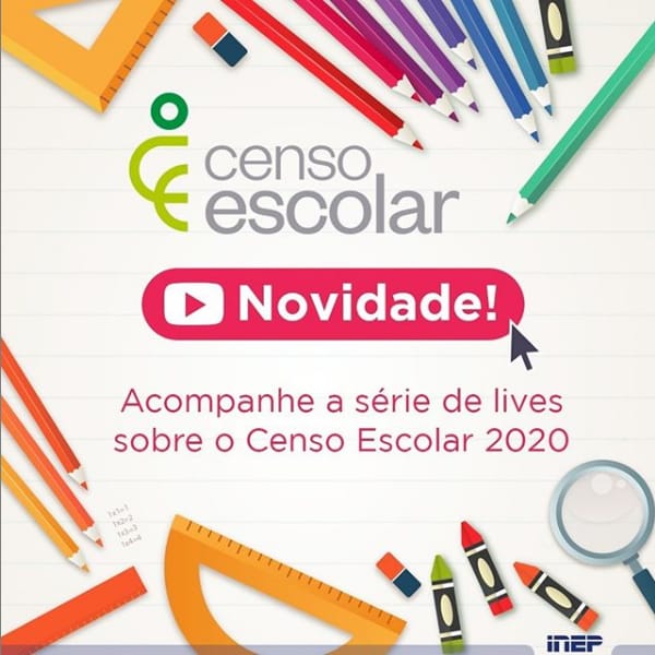 Inep inova e estreia série de lives sobre o Censo Escolar 2020