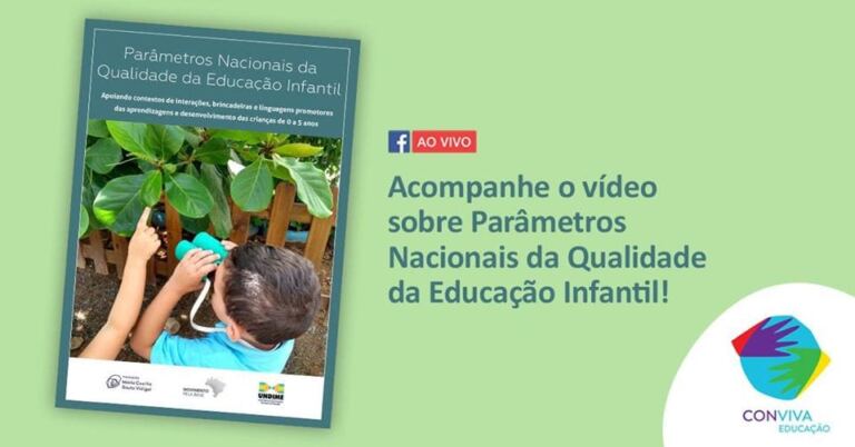 Conviva promove live sobre Parâmetros Nacionais da Qualidade da Educação Infantil