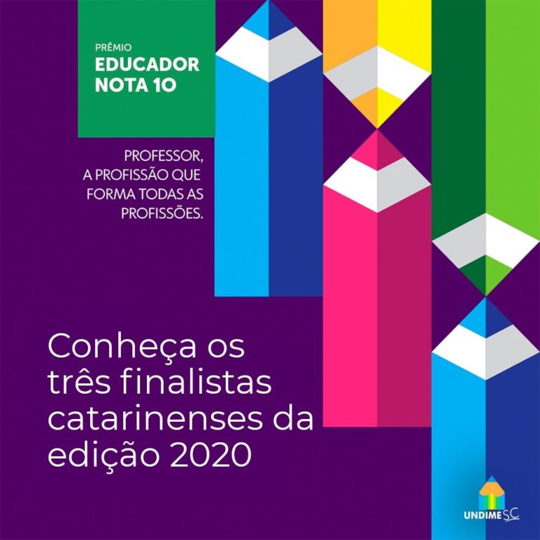 Três professores de Santa Catarina estão entre os 50 melhores profissionais do país no Prêmio Educador Nota 10
