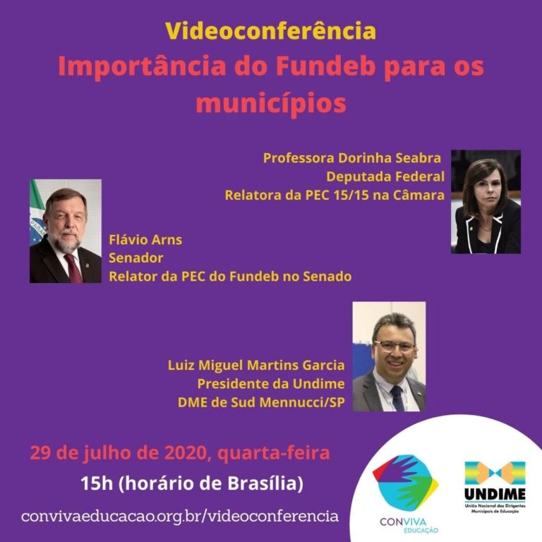 Videoconferência: a importância do Fundeb para os municípios