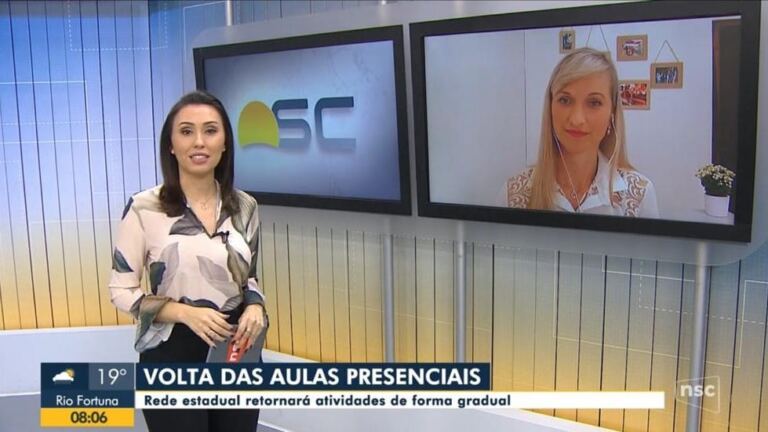 Entrevista ao Bom Dia SC: retorno às aulas presenciais na rede municipal catarinense