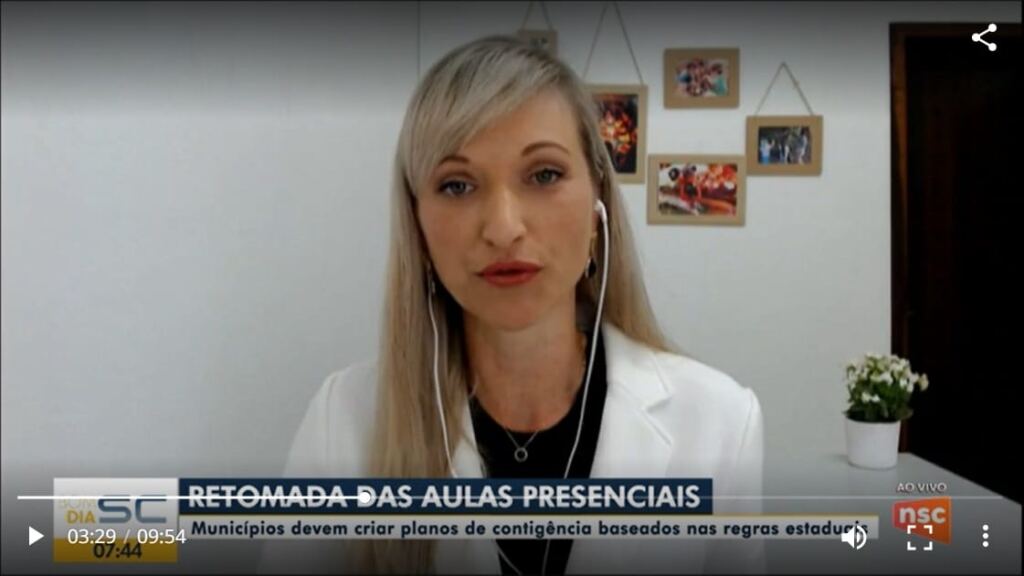Entrevista ao Bom Dia SC: retorno às aulas presenciais na rede municipal catarinense