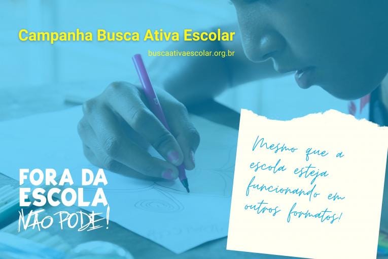 Unicef e Undime lançam campanha de Busca Ativa Escolar para municípios e estados