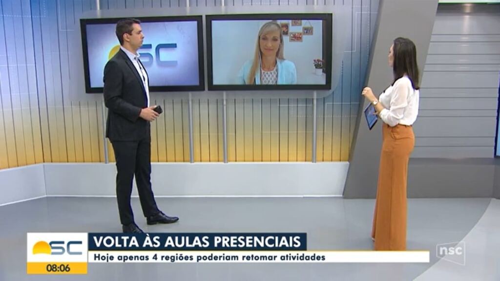 Entrevista ao Bom Dia SC: retorno às aulas presenciais na rede municipal catarinense