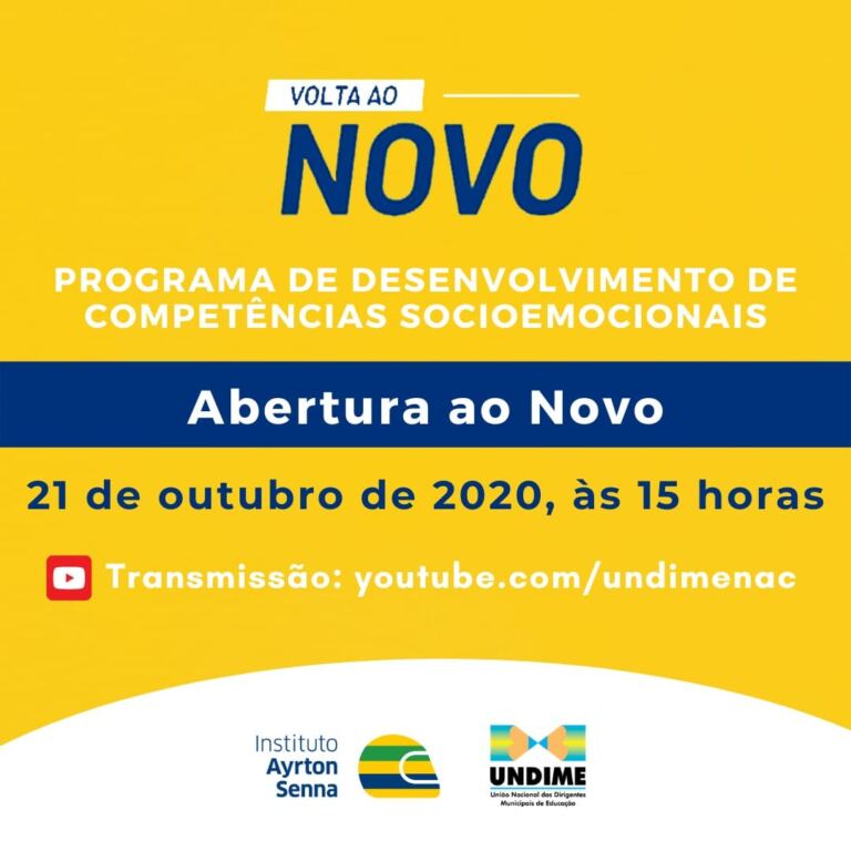 Instituto Ayrton Senna e Undime realizam segundo encontro da série “Volta ao Novo”
