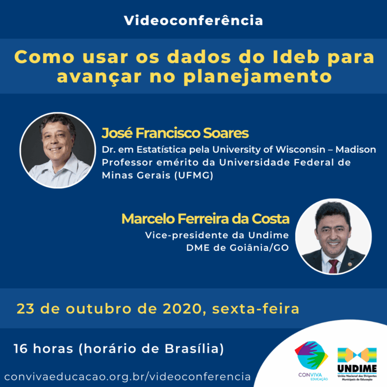 Como usar os dados do Ideb? Conviva debate o tema em videoconferência