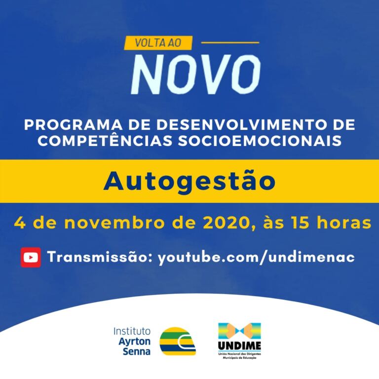 Instituto Ayrton Senna e Undime realizam terceiro encontro da série “Volta ao Novo”