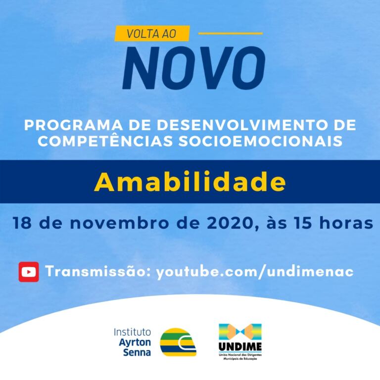 “Volta ao Novo”: Instituto Ayrton Senna e Undime realizam o quarto encontro da série sobre competências socioemocionais