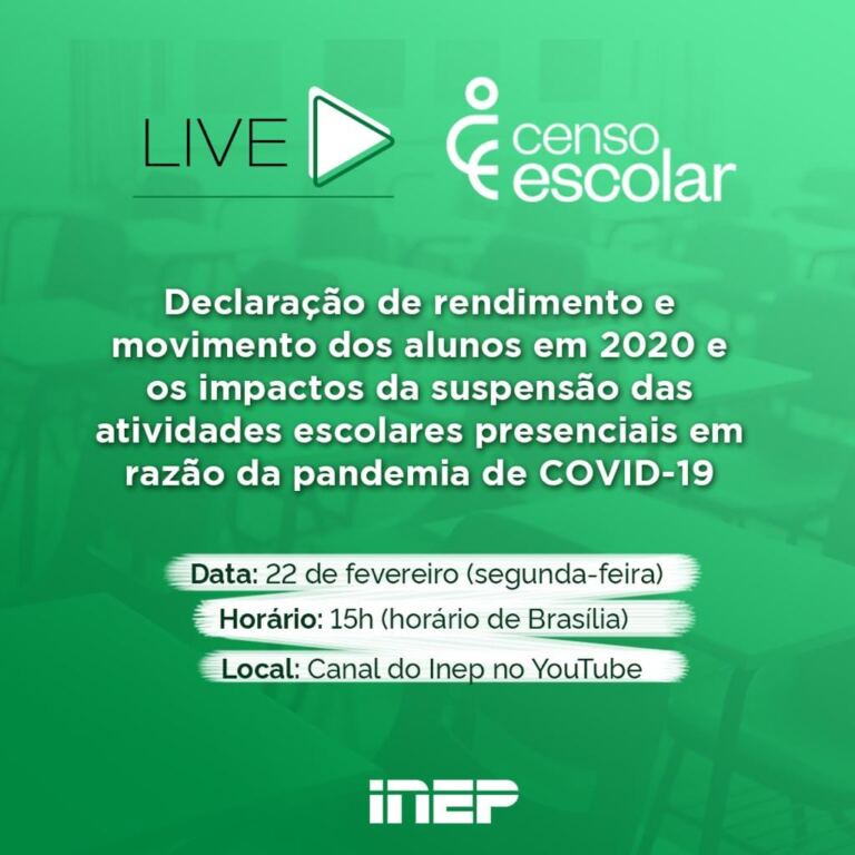 Videoconferência do Inep esclarece dúvidas e dá orientações sobre o preenchimento da declaração de rendimento e movimento dos alunos em 2020