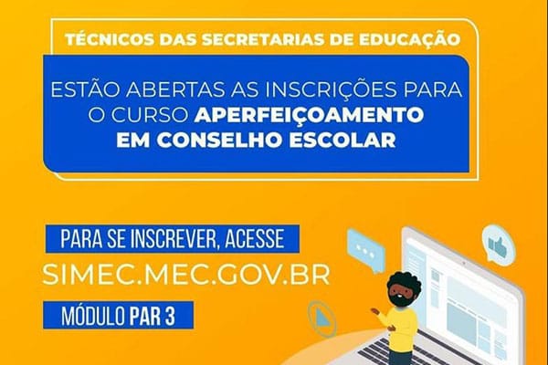 Abertas inscrições para o Curso de Aperfeiçoamento em Conselho Escolar