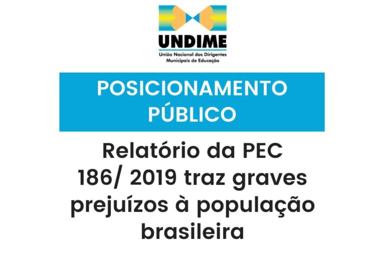 Posicionamento público: Relatório da PEC 186/ 2019 traz graves prejuízos à população brasileira