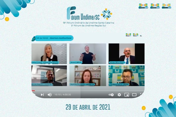 Ministro da Educação participa de fórum virtual da Undime/SC e Região Sul