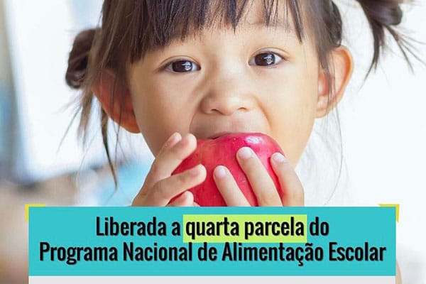 Liberada a quarta parcela do Programa Nacional de Alimentação Escolar