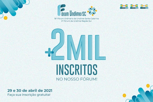 Com mais de dois mil profissionais da educação inscritos, fórum virtual da Undime/SC ocorre nos dias 29 e 30 de abril