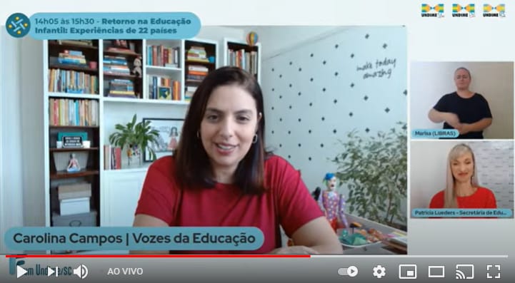 Carolina Campos. Foto: Reprodução YouTube.