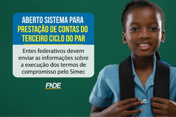 Aberto sistema para prestação de contas do terceiro ciclo do PAR