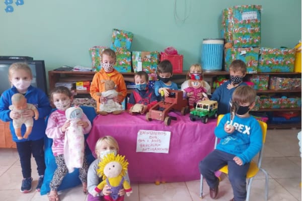 Em Mondaí, crianças comemoram Semana Mundial do Brincar