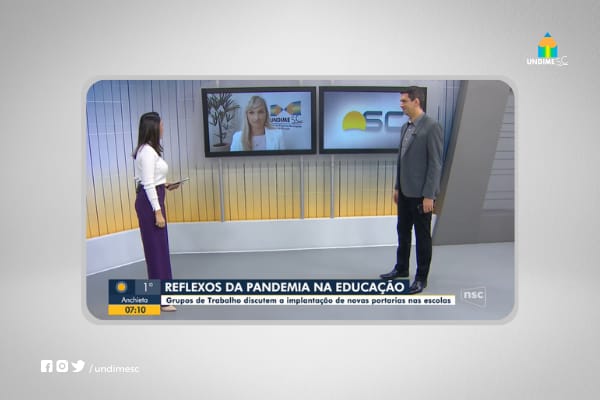 Entrevistada do Bom Dia SC, presidente fala sobre novos protocolos sanitários nas escolas e a evasão escolar