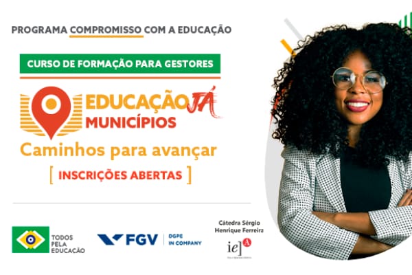 Programa Compromisso com a Educação: estão abertas as inscrições em curso para gestores municipais