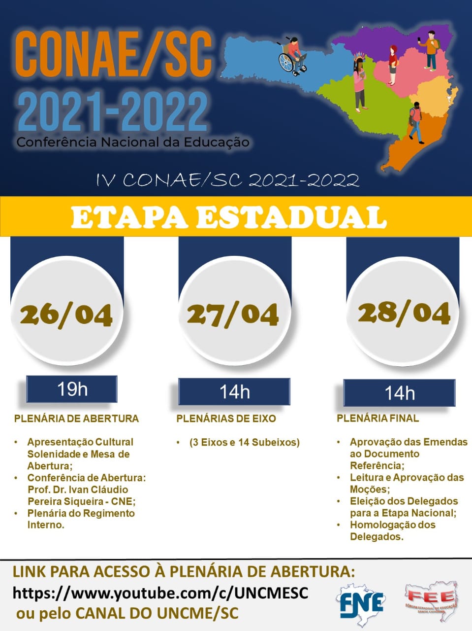 Santa Catarina dá início à organização da IV CONAE/SC