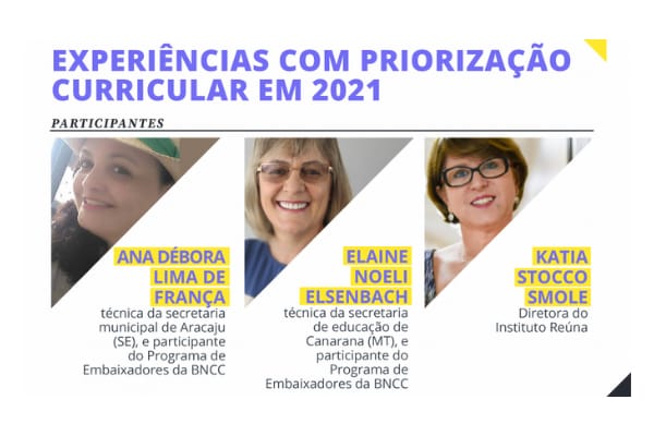 Movimento pela Base realiza vídeo ao vivo sobre priorização curricular em 2021