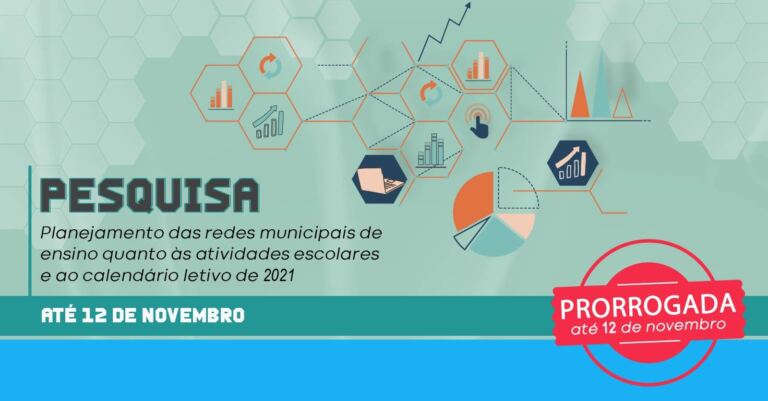 Prorrogado prazo para responder à pesquisa sobre o planejamento das redes municipais de ensino quanto às atividades escolares e ao calendário de 2021