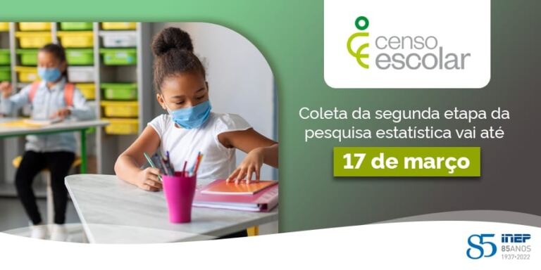 Inep coleta dados da segunda etapa do Censo Escolar