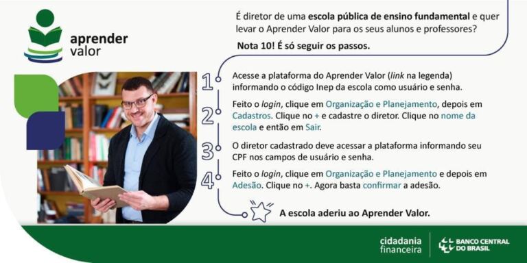 Programa Aprender Valor recebe novas adeso?es ate? 25 de fevereiro