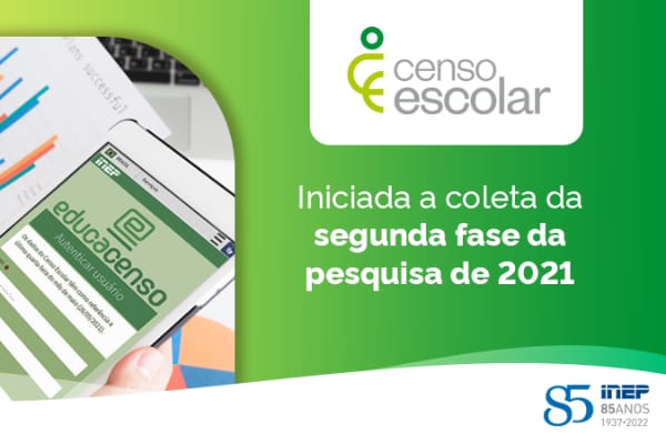 Iniciada 2ª etapa do Censo Escolar 2021