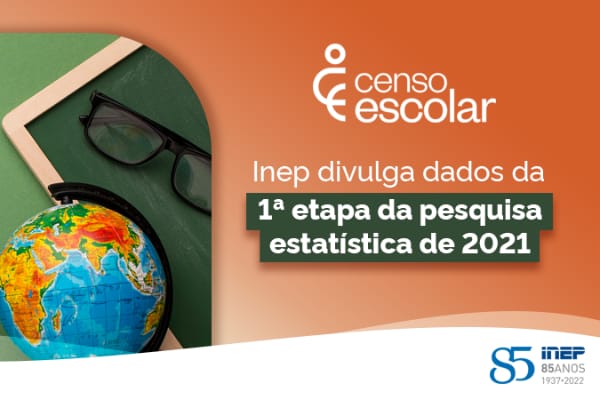 Inep divulga dados da 1ª etapa do Censo Escolar 2021