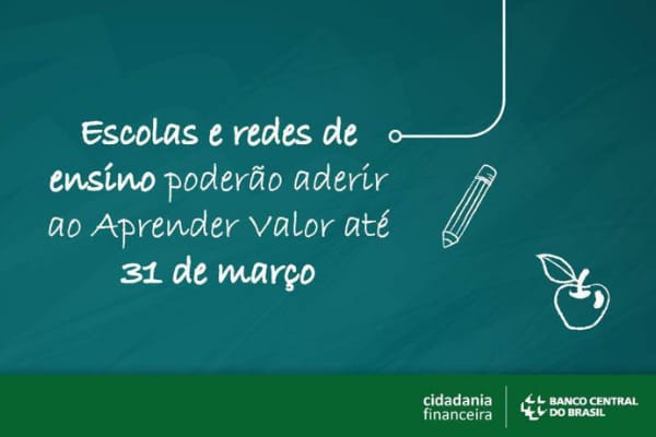 Prorrogada adesão ao programa Aprender Valor