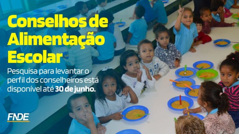Pesquisa do FNDE busca levantar o perfil dos conselheiros de alimentação escolar