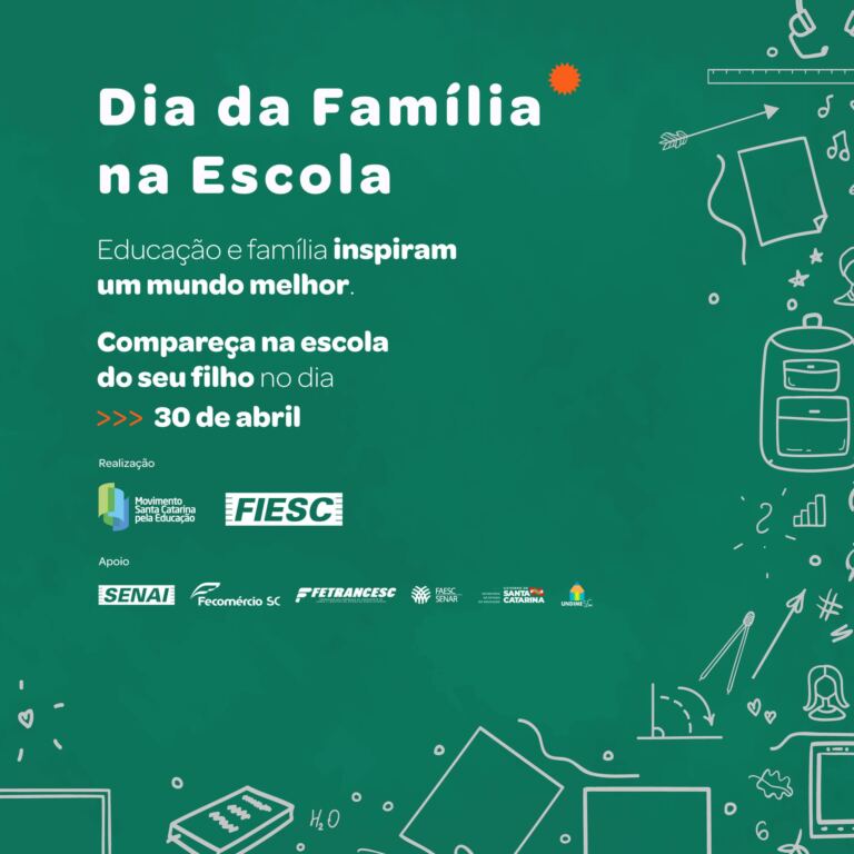 SC realiza Dia da Família na Escola com atividades presenciais no dia 30