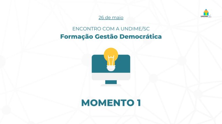 Formação Gestão Democrática começa nesta quinta, 26