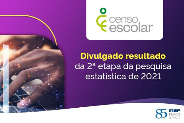 Divulgado resultado da 2ª etapa do Censo Escolar 2021