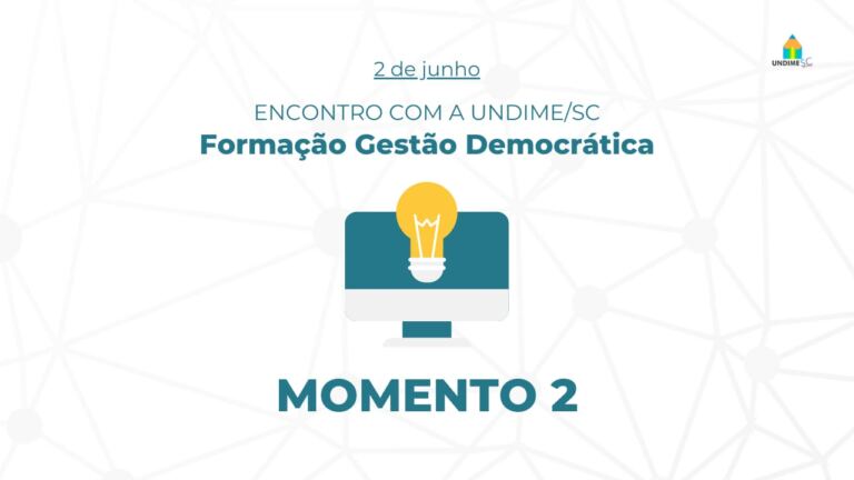 2º Momento da Formação Gestão Democrática é nesta quinta, 2