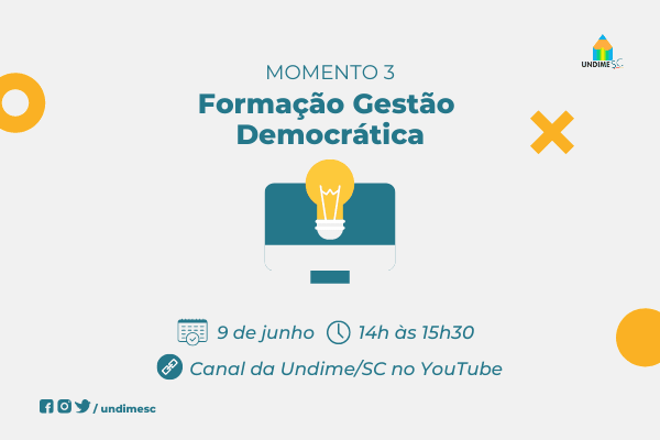 Encontro com a Undime/SC traz ‘Momento 3 da Formação Gestão Democrática’