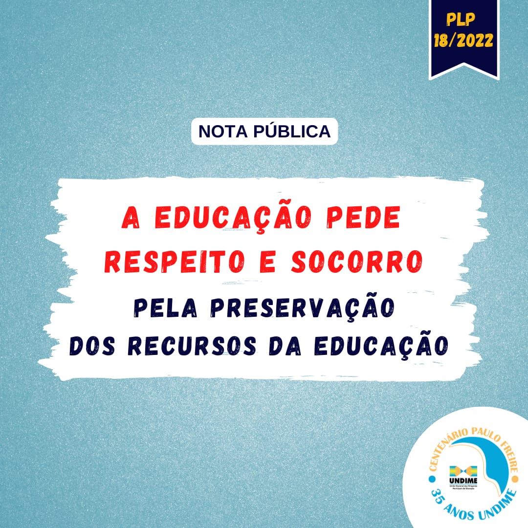 A educação pede respeito e socorro