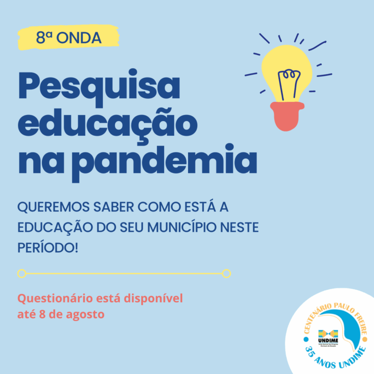 Últimos dias para responder a pesquisa com Dirigentes Municipais de Educação sobre a oferta do ensino durante a pandemia