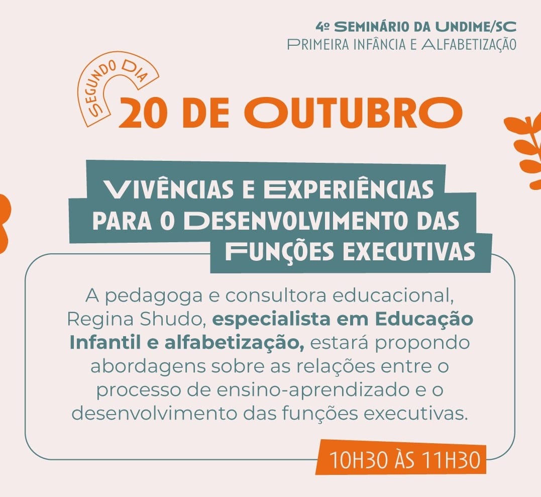 Regina Shudo é presença confirmada no 4º Seminário da Undime/SC