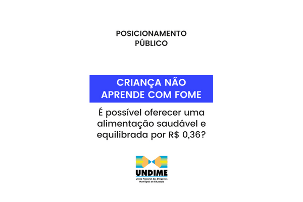 Criança não aprende com fome. É possível oferecer uma alimentação saudável e equilibrada por R$ 0,36?