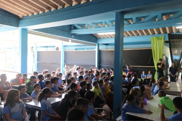 Projeto Túnel do Tempo é realizado na Escola do Campo Tarumãzinho, em Águas Frias