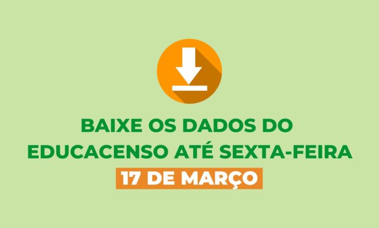 Baixe até 17 de março os dados do Educacenso para usar no Conviva