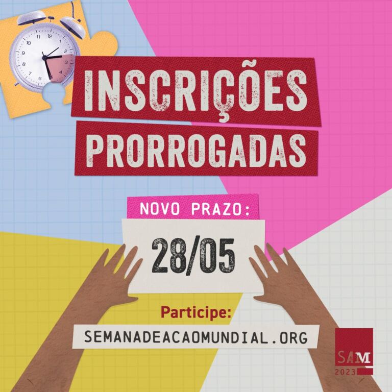 Inscrições para a Semana de Ação Mundial 2023 são prorrogadas até 28 de maio