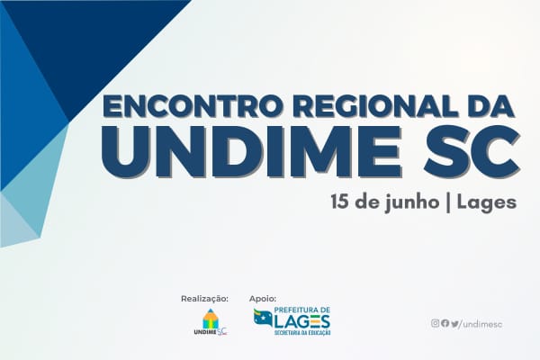 Encontro Regional da Undime-SC está com inscrições abertas