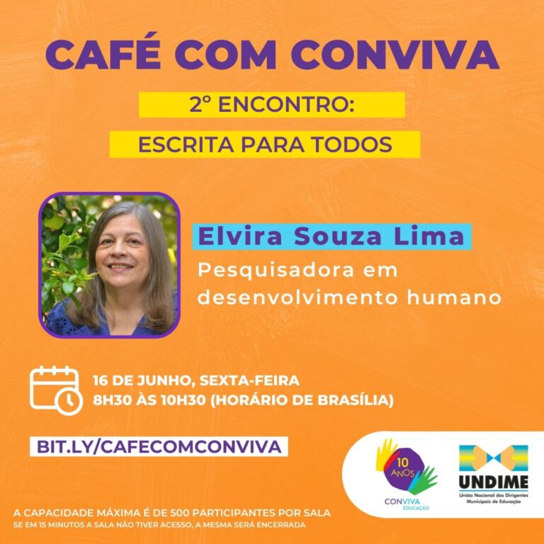 Café com Conviva: escrita para todos será debatida em segundo encontro