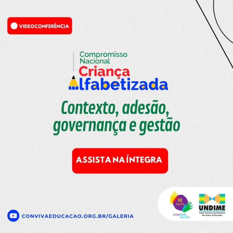 Assista na íntegra à videoconferência sobre o Compromisso Criança Alfabetizada