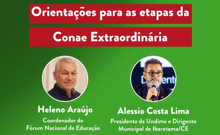 Conae Extraordinária é pauta da próxima videoconferência do Conviva Educação